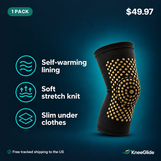 KneeGlide warming knee sleeve, 1 pack