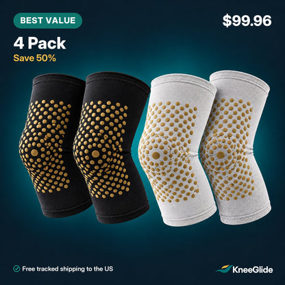 KneeGlide warming knee sleeves, 4 pack