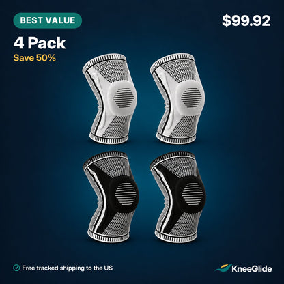 KneeGlide knee sleeve, 4 pack